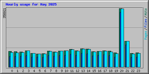 Hourly usage for May 2025