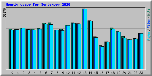 Hourly usage for September 2026
