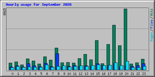 Hourly usage for September 2026